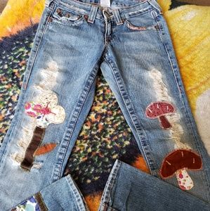 RARE! True Religion Patchwork Jeans